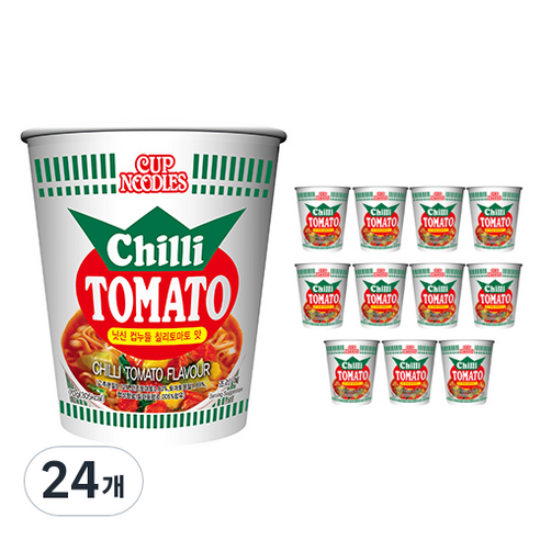 컵누들 칠리 토마토 70g, 24개