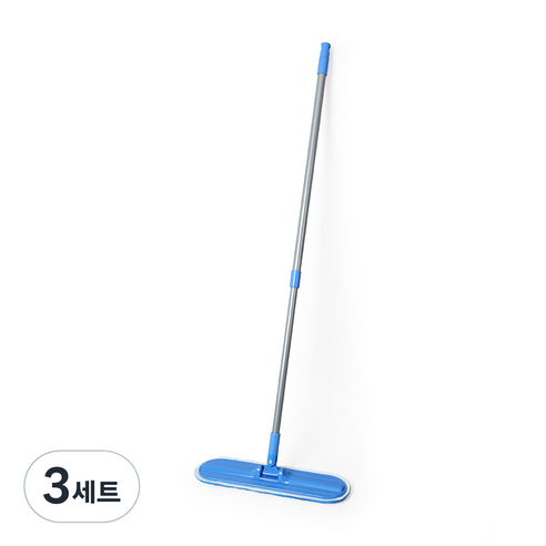 초극세사 꾸미방 걸레 자루 + 부착형 걸레 세트, 3세트
