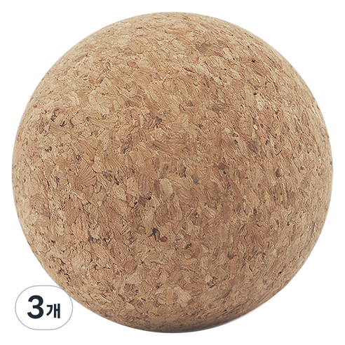 ACDI 데일리 코르크 마사지볼직경 60mm, 혼합색상, 3개