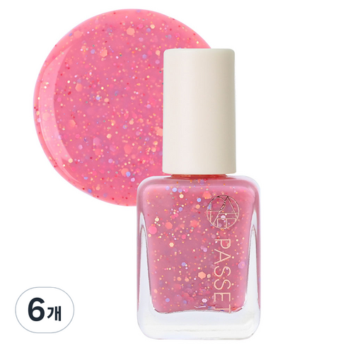 파셋 셀럽 네일컬러 폴리쉬 매니큐어, 77 라즈베리믹스, 7ml, 6개