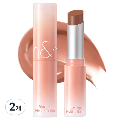 롬앤 글래스팅 멜팅 립밤, 11 버피 코랄, 3.5g, 2개