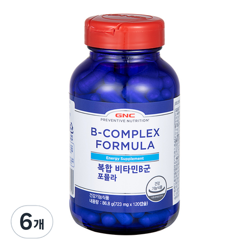 GNC 복합비타민 B군 포뮬라, 120정, 86.8g, 6개