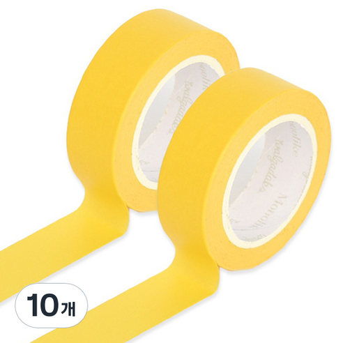 모노라이크 아르떼 마스킹 테이프, 556 Lemon, 10개