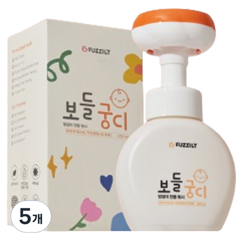 퍼즐리 유아용 보들궁디 저자극 알러지프리 엉덩이 전용 워시, 250ml, 5개