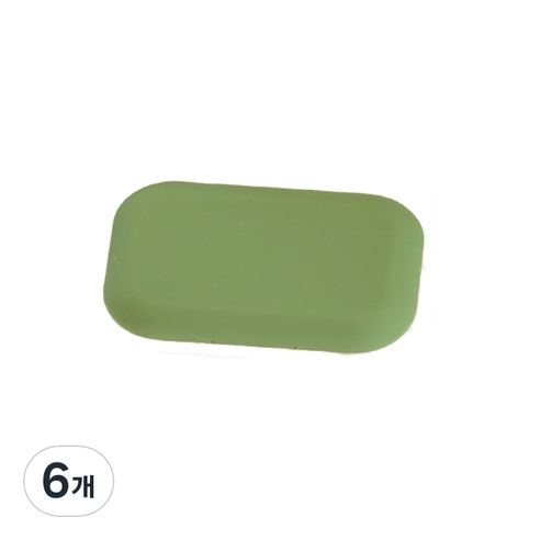FTSY 휴대용 렌즈케이스 렌즈통, 그린, 6개