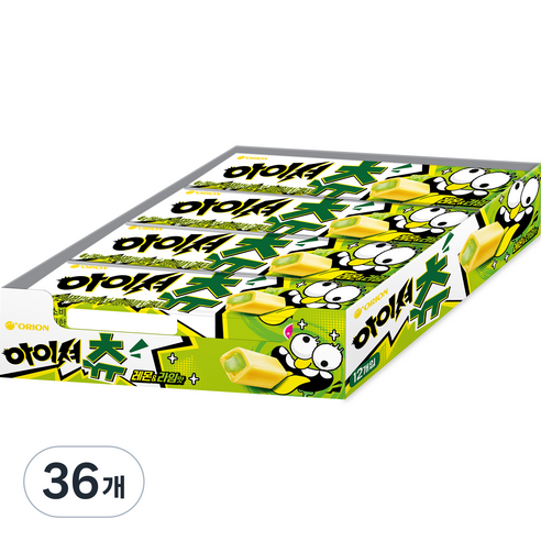 오리온 아이셔츄 레몬 & 라임맛, 48g, 36개