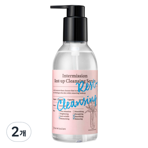 인터미션 레스트 업 약산성 올인원 클렌징 세럼, 2개, 220ml