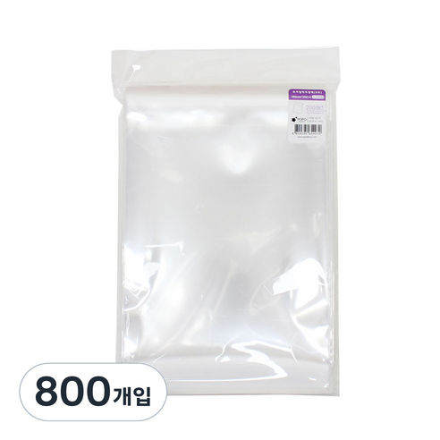 포포팬시 무지 접착 OPP 포장팩 9호, 투명, 800개입 - 가격 변동 추적 그래프 - 역대가