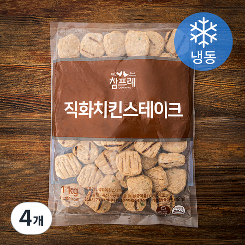 참프레 직화치킨 스테이크 (냉동), 1kg, 4개