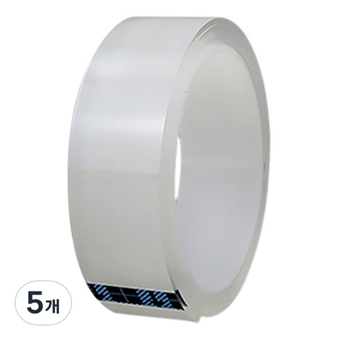 조조 무자국 초강력 실리콘 양면 테이프 2mm x 1m, 5개