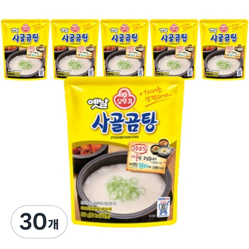 오뚜기 옛날 사골곰탕 국물, 350ml, 30개