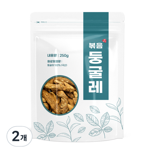 자연초 볶은 둥굴레 차, 250g, 2개