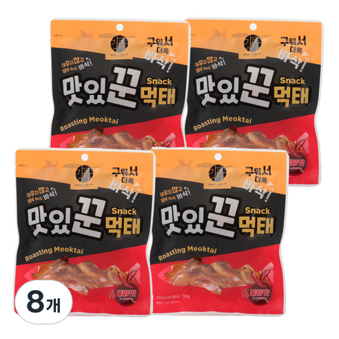 강고집 맛있꾼 먹태 불닭맛, 30g, 8개