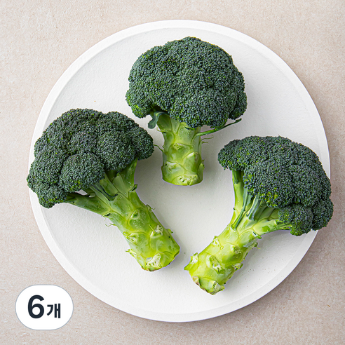 국내산 브로콜리, 3개입, 6개