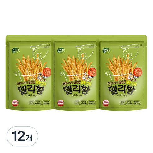 바다소리 델리황 오리지널 황태채, 15g, 12개