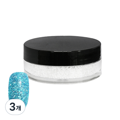 네일스케치 보석 글리터 15g, 12 블루지르콘, 3개