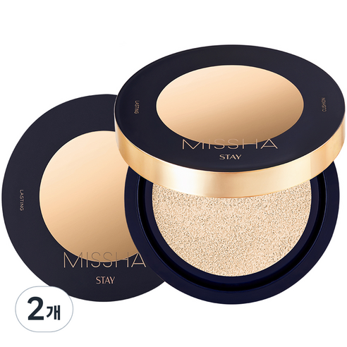 미샤 스테이 쿠션 15g, 21호 바닐라, 2개