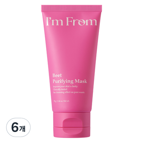 아임프롬 비트 퓨리파잉 마스크 70g, 6개, 1개입