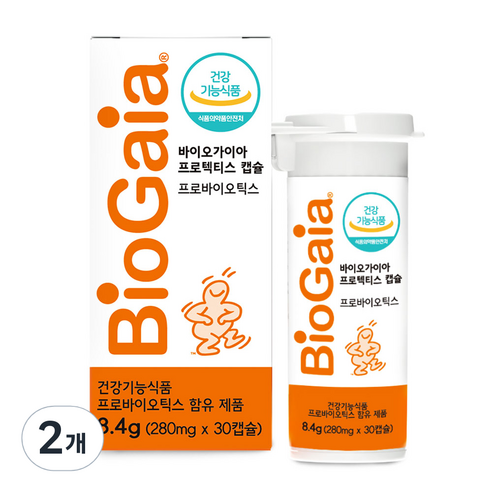 바이오가이아 프로텍티스 프로바이오틱스 유산균 캡슐 8.4g, 2개, 30정
