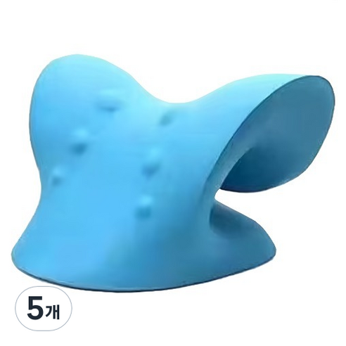 블루베라 c자형 목마사지 스트레칭기구 블루, 5개