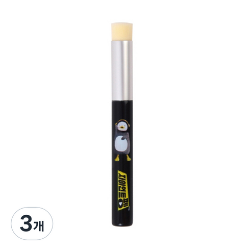 펭수 펭펭코 모공 브러쉬, 블랙, 3개