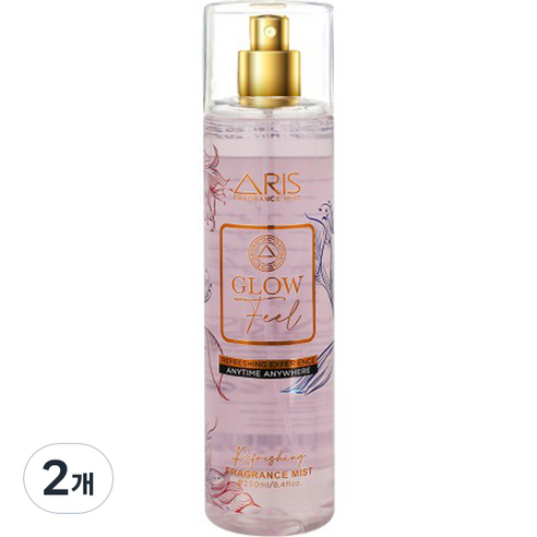아리스 퍼퓸 바디 미스트 글로우필, 2개, 250ml