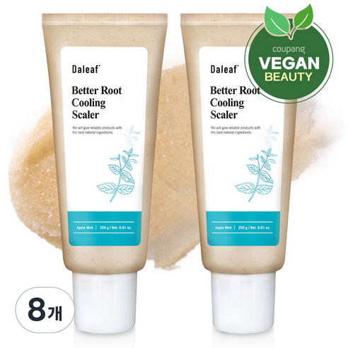 달리프 애플 민트 베러루트 쿨링 두피 스케일링 스크럽, 250g, 8개