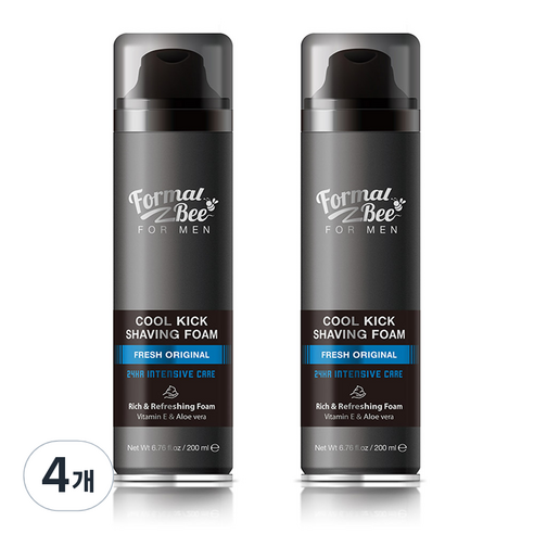 포멀비 포맨 쿨킥 쉐이빙 폼 후레쉬 오리지널, 200ml, 4개