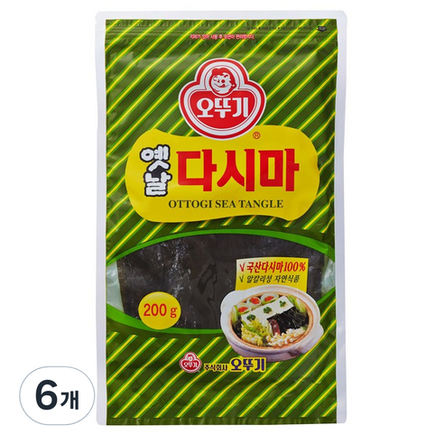 오뚜기 옛날다시마, 200g, 6개