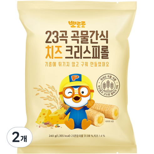 뽀로로 크리스피롤, 치즈맛, 240g, 2개