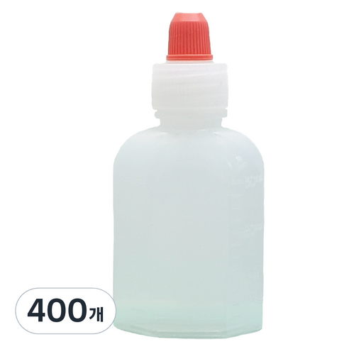 신도공업 일회용 짧은 뚜껑 약병 PE 말랑이 30cc, 400개