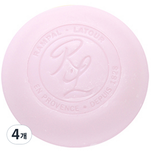 랑팔라투르 사봉롱드 로즈 원형비누, 100g, 4개