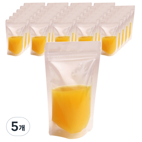 봄91 투명 안심조그 지퍼팩 중, 중(M), 30매입, 5개