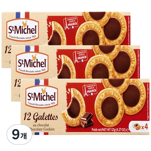 생미쉘 초코 갈라떼, 121g, 9개