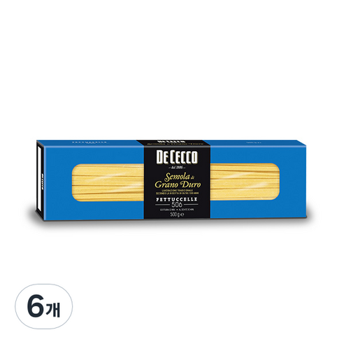 데체코 구르메 페투치네 스파게티면, 500g, 6개