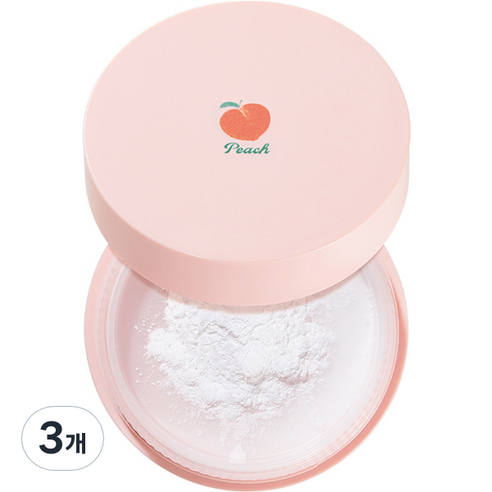 스킨푸드 피치뽀송 멀티 피니시 파우더 대용량 15g, 3개