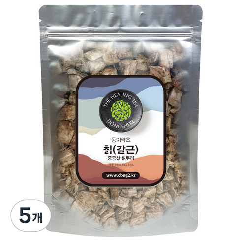 동이약초 칡 갈근, 250g, 5개