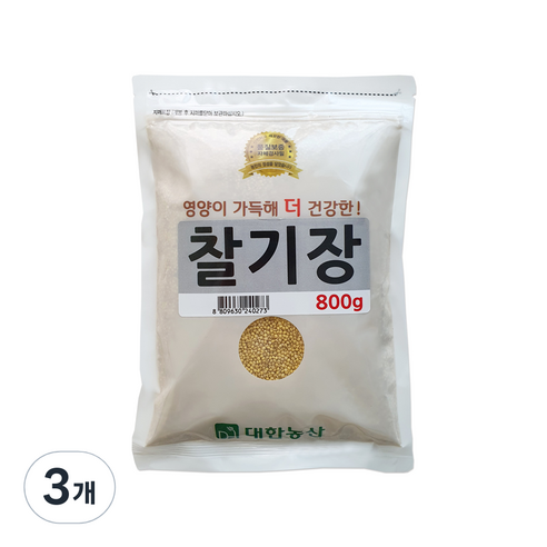 대한농산 찰기장, 3개, 800g