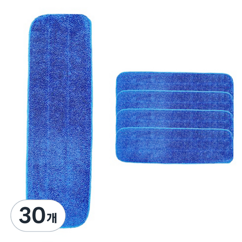 월드크린 극세사 밀대걸레 루프 패드, 30개