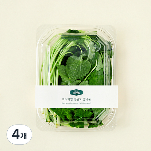 프리미엄 강원도 참나물, 130g, 4개