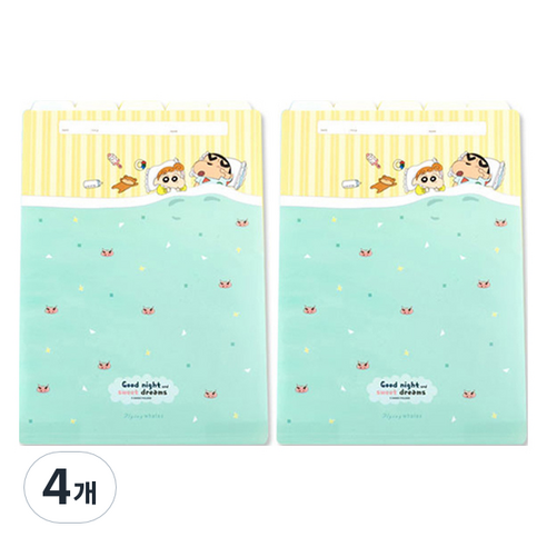 짱구는못말려 5분류 A4 버전 2 인덱스 홀더, 굿나잇, 4개