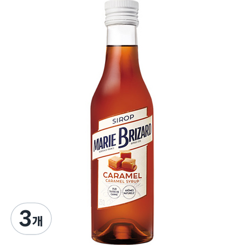 마리브리자드 카라멜 시럽, 250ml, 3개