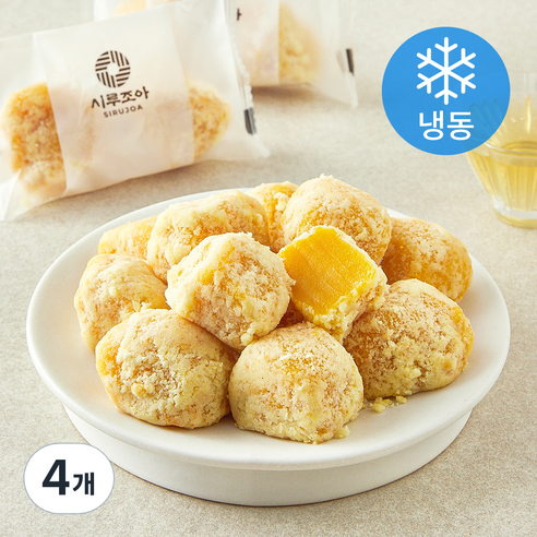 시루조아 카스테라 단호박 인절미 (냉동), 264g, 4개, 1개입