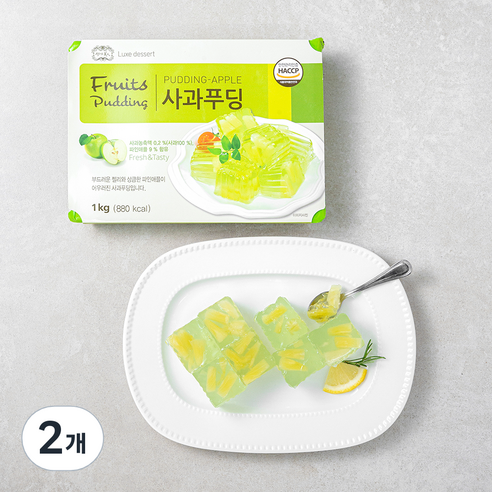 샐러드미인 사과푸딩, 1kg, 2개
