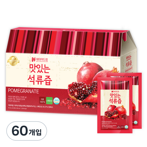 네이처드림 맛있는 석류즙, 2.1L, 2개