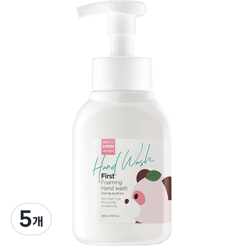 케이맘 유아용 처음 포밍 핸드워시 290ml, 파우더향, 5개