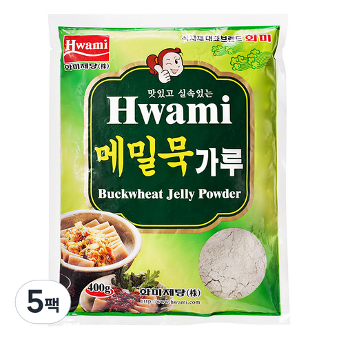 화미_메밀묵가루 400G 1팩, 5팩