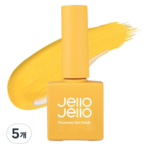 젤로젤로 프리미엄 젤 폴리쉬 10ml, JC-08 크롬옐로, 5개