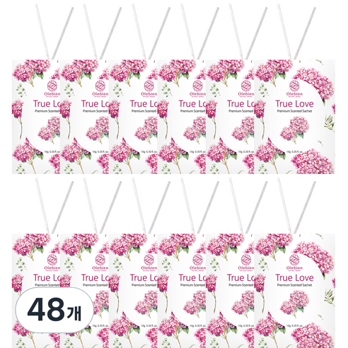 올레비엔 센티드 사쉐 트루러브 본품, 10g, 48개, 꽃향