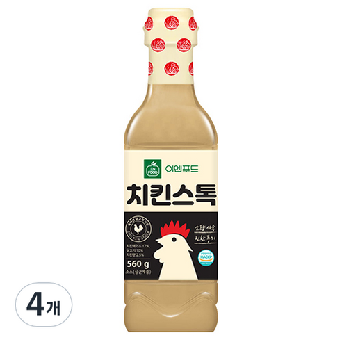 이엔푸드 치킨스톡, 4개, 560g